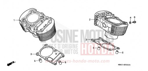 CYLINDRE VT750C2X de 1999